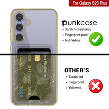 Load image into Gallery viewer, Galaxy S24 Plus Card Holder Case [Crystal CardSlot Series] [Slim Fit] [Yellow]
