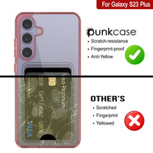 Load image into Gallery viewer, Galaxy S24 Plus Card Holder Case [Crystal CardSlot Series] [Slim Fit] [Red]

