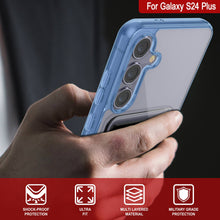 Load image into Gallery viewer, Galaxy S24 Plus Card Holder Case [Crystal CardSlot Series] [Slim Fit] [Blue]
