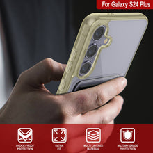 Load image into Gallery viewer, Galaxy S24 Plus Card Holder Case [Crystal CardSlot Series] [Slim Fit] [Yellow]
