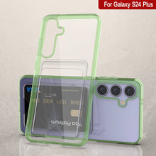 Load image into Gallery viewer, Galaxy S24 Plus Card Holder Case [Crystal CardSlot Series] [Slim Fit] [Green]
