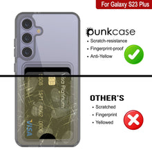 Load image into Gallery viewer, Galaxy S24 Plus Card Holder Case [Crystal CardSlot Series] [Slim Fit] [Grey]
