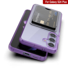 Load image into Gallery viewer, Galaxy S24 Plus Card Holder Case [Crystal CardSlot Series] [Slim Fit] [Purple]
