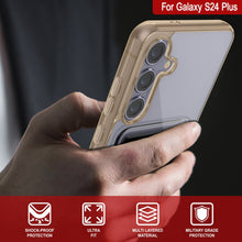 Load image into Gallery viewer, Galaxy S24 Plus Card Holder Case [Crystal CardSlot Series] [Slim Fit] [Orange]
