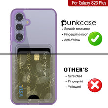 Load image into Gallery viewer, Galaxy S24 Plus Card Holder Case [Crystal CardSlot Series] [Slim Fit] [Purple]
