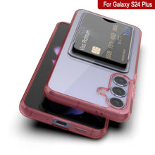 Load image into Gallery viewer, Galaxy S24 Plus Card Holder Case [Crystal CardSlot Series] [Slim Fit] [Red]
