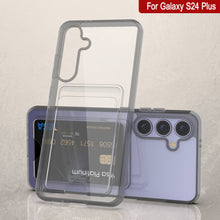 Load image into Gallery viewer, Galaxy S24 Plus Card Holder Case [Crystal CardSlot Series] [Slim Fit] [Grey]
