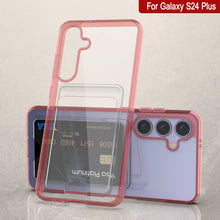 Load image into Gallery viewer, Galaxy S24 Plus Card Holder Case [Crystal CardSlot Series] [Slim Fit] [Red]
