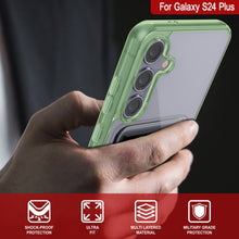 Load image into Gallery viewer, Galaxy S24 Plus Card Holder Case [Crystal CardSlot Series] [Slim Fit] [Green]

