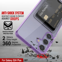 Load image into Gallery viewer, Galaxy S24 Plus Card Holder Case [Crystal CardSlot Series] [Slim Fit] [Purple]
