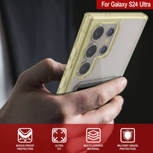 Load image into Gallery viewer, Galaxy S24 Ultra Card Holder Case [Crystal CardSlot Series] [Slim Fit] [Yellow]
