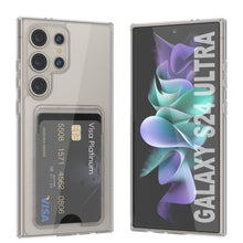 Load image into Gallery viewer, Galaxy S24 Ultra Card Holder Case [Crystal CardSlot Series] [Slim Fit] [Clear]
