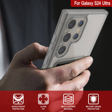 Load image into Gallery viewer, Galaxy S24 Ultra Card Holder Case [Crystal CardSlot Series] [Slim Fit] [Grey]
