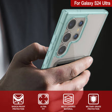 Load image into Gallery viewer, Galaxy S24 Ultra Card Holder Case [Crystal CardSlot Series] [Slim Fit] [Teal]
