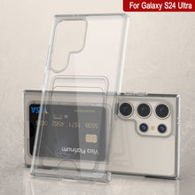 Load image into Gallery viewer, Galaxy S24 Ultra Card Holder Case [Crystal CardSlot Series] [Slim Fit] [Clear]
