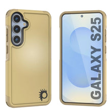 Load image into Gallery viewer, PunkCase Galaxy S25 Case, [Spartan 2.0 Series] Clear Rugged Heavy Duty Cover [Yellow]
