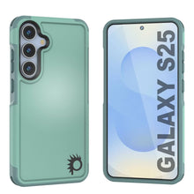 Load image into Gallery viewer, PunkCase Galaxy S25 Case, [Spartan 2.0 Series] Clear Rugged Heavy Duty Cover [Teal]
