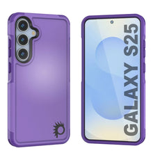 Load image into Gallery viewer, PunkCase Galaxy S25 Case, [Spartan 2.0 Series] Clear Rugged Heavy Duty Cover [Purple]
