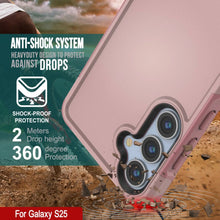 Load image into Gallery viewer, PunkCase Galaxy S25 Case, [Spartan 2.0 Series] Clear Rugged Heavy Duty Cover [Pink]

