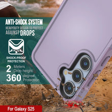 Load image into Gallery viewer, PunkCase Galaxy S25 Case, [Spartan 2.0 Series] Clear Rugged Heavy Duty Cover [Lilac]
