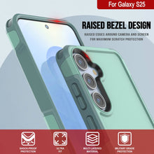 Load image into Gallery viewer, PunkCase Galaxy S25 Case, [Spartan 2.0 Series] Clear Rugged Heavy Duty Cover [Teal]
