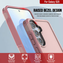 Load image into Gallery viewer, PunkCase Galaxy S25 Case, [Spartan 2.0 Series] Clear Rugged Heavy Duty Cover [Pink]
