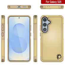 Load image into Gallery viewer, PunkCase Galaxy S25 Case, [Spartan 2.0 Series] Clear Rugged Heavy Duty Cover [Yellow]
