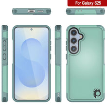 Load image into Gallery viewer, PunkCase Galaxy S25 Case, [Spartan 2.0 Series] Clear Rugged Heavy Duty Cover [Teal]
