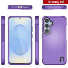 Load image into Gallery viewer, PunkCase Galaxy S25 Case, [Spartan 2.0 Series] Clear Rugged Heavy Duty Cover [Purple]

