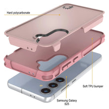 Load image into Gallery viewer, PunkCase Galaxy S25 Case, [Spartan 2.0 Series] Clear Rugged Heavy Duty Cover [Pink]
