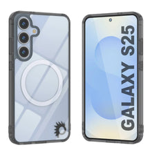 Load image into Gallery viewer, Galaxy S25 Magnetic Wireless Charging Case [Clear Acrylic Series] [Non-Slip] For Galaxy S25 [Black]
