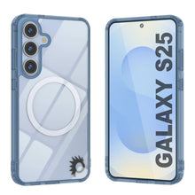 Load image into Gallery viewer, Galaxy S25 Magnetic Wireless Charging Case [Clear Acrylic Series] [Non-Slip] For Galaxy S25 [Navy]
