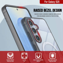 Load image into Gallery viewer, Galaxy S25 Magnetic Wireless Charging Case [Clear Acrylic Series] [Non-Slip] For Galaxy S25 [Black]
