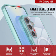 Load image into Gallery viewer, Galaxy S25 Magnetic Wireless Charging Case [Clear Acrylic Series] [Non-Slip] For Galaxy S25 [Teal]

