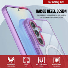 Load image into Gallery viewer, Galaxy S25 Magnetic Wireless Charging Case [Clear Acrylic Series] [Non-Slip] For Galaxy S25 [Purple]
