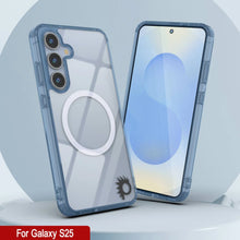 Load image into Gallery viewer, Galaxy S25 Magnetic Wireless Charging Case [Clear Acrylic Series] [Non-Slip] For Galaxy S25 [Navy]
