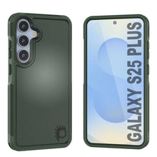 Load image into Gallery viewer, PunkCase Galaxy S25+ Plus Case, [Spartan 2.0 Series] Clear Rugged Heavy Duty Cover [Dark Green]
