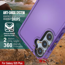 Load image into Gallery viewer, PunkCase Galaxy S25+ Plus Case, [Spartan 2.0 Series] Clear Rugged Heavy Duty Cover [Purple]
