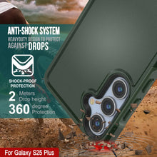 Load image into Gallery viewer, PunkCase Galaxy S25+ Plus Case, [Spartan 2.0 Series] Clear Rugged Heavy Duty Cover [Dark Green]
