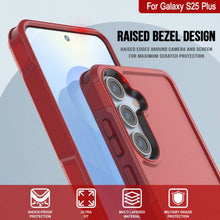 Load image into Gallery viewer, PunkCase Galaxy S25+ Plus Case, [Spartan 2.0 Series] Clear Rugged Heavy Duty Cover [Red]

