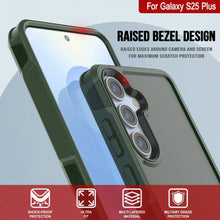 Load image into Gallery viewer, PunkCase Galaxy S25+ Plus Case, [Spartan 2.0 Series] Clear Rugged Heavy Duty Cover [Dark Green]
