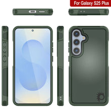 Load image into Gallery viewer, PunkCase Galaxy S25+ Plus Case, [Spartan 2.0 Series] Clear Rugged Heavy Duty Cover [Dark Green]
