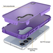 Load image into Gallery viewer, PunkCase Galaxy S25+ Plus Case, [Spartan 2.0 Series] Clear Rugged Heavy Duty Cover [Purple]
