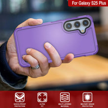 Load image into Gallery viewer, PunkCase Galaxy S25+ Plus Case, [Spartan 2.0 Series] Clear Rugged Heavy Duty Cover [Purple]

