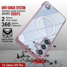 Load image into Gallery viewer, Galaxy S25 Plus Magnetic Wireless Charging Case [Clear Acrylic Series] [Non-Slip] For Galaxy S25 Plus [Rose]
