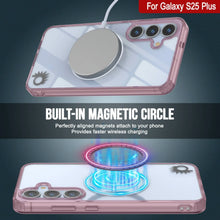 Load image into Gallery viewer, Galaxy S25 Plus Magnetic Wireless Charging Case [Clear Acrylic Series] [Non-Slip] For Galaxy S25 Plus [Rose]
