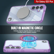 Load image into Gallery viewer, Galaxy S25 Plus Magnetic Wireless Charging Case [Clear Acrylic Series] [Non-Slip] For Galaxy S25 Plus [Purple]
