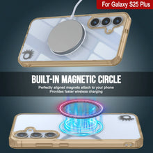 Load image into Gallery viewer, Galaxy S25 Plus Magnetic Wireless Charging Case [Clear Acrylic Series] [Non-Slip] For Galaxy S25 Plus [Gold]

