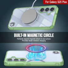 Load image into Gallery viewer, Galaxy S25 Plus Magnetic Wireless Charging Case [Clear Acrylic Series] [Non-Slip] For Galaxy S25 Plus [Green]
