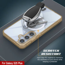 Load image into Gallery viewer, Galaxy S25 Plus Magnetic Wireless Charging Case [Clear Acrylic Series] [Non-Slip] For Galaxy S25 Plus [Gold]
